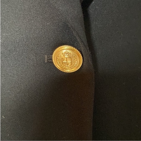 Liz Claiborne black business one gold button blazer - Picture 2 of 2